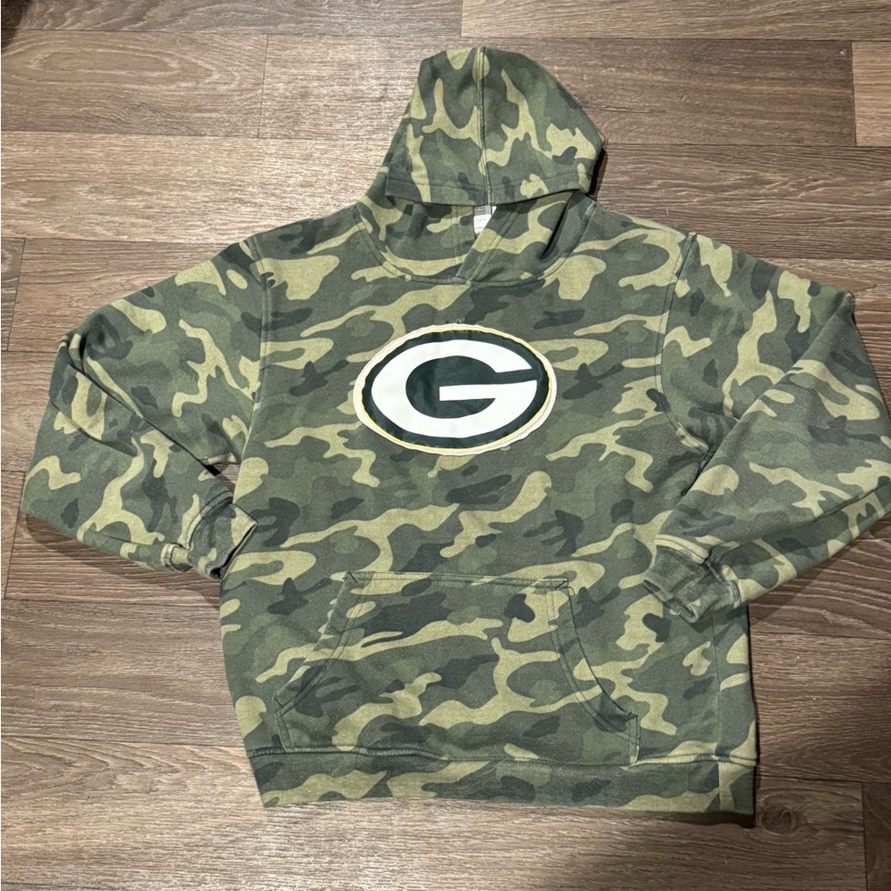NFL Green Bay Packers Camo Hoodie Size 12 Youth